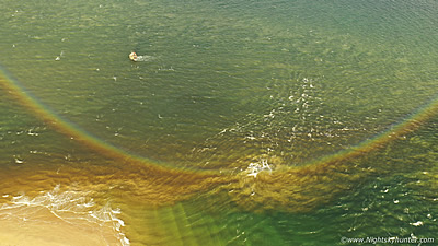 Beautiful Sunrise Full Circle Rainbow At Magilligan Point - Sept 2019